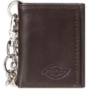 Dickies Men’s Trifold Chain Wallet(Brown)