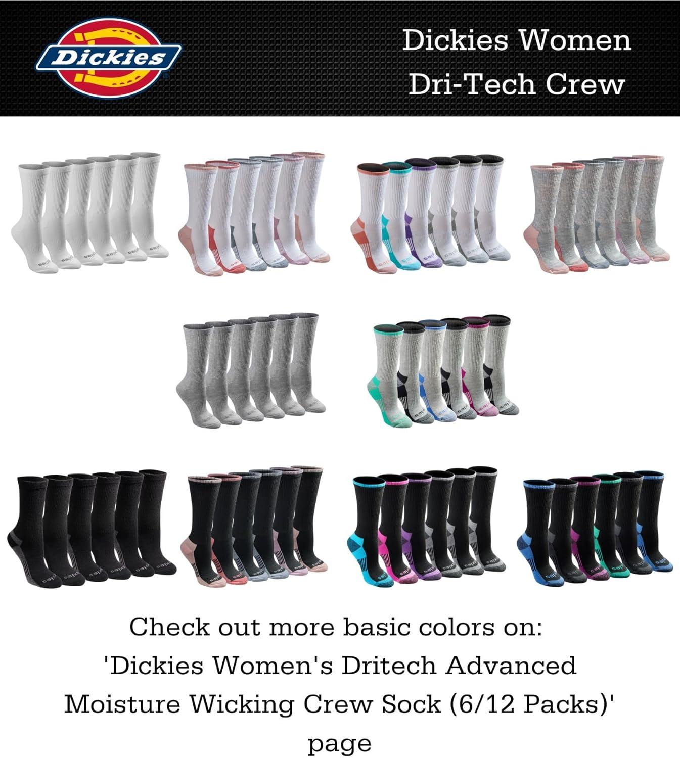 image:imageDickies Womens DriTech Fashion Moisture Control Crew Socks 6 12 PairsTribal 12 Pairs