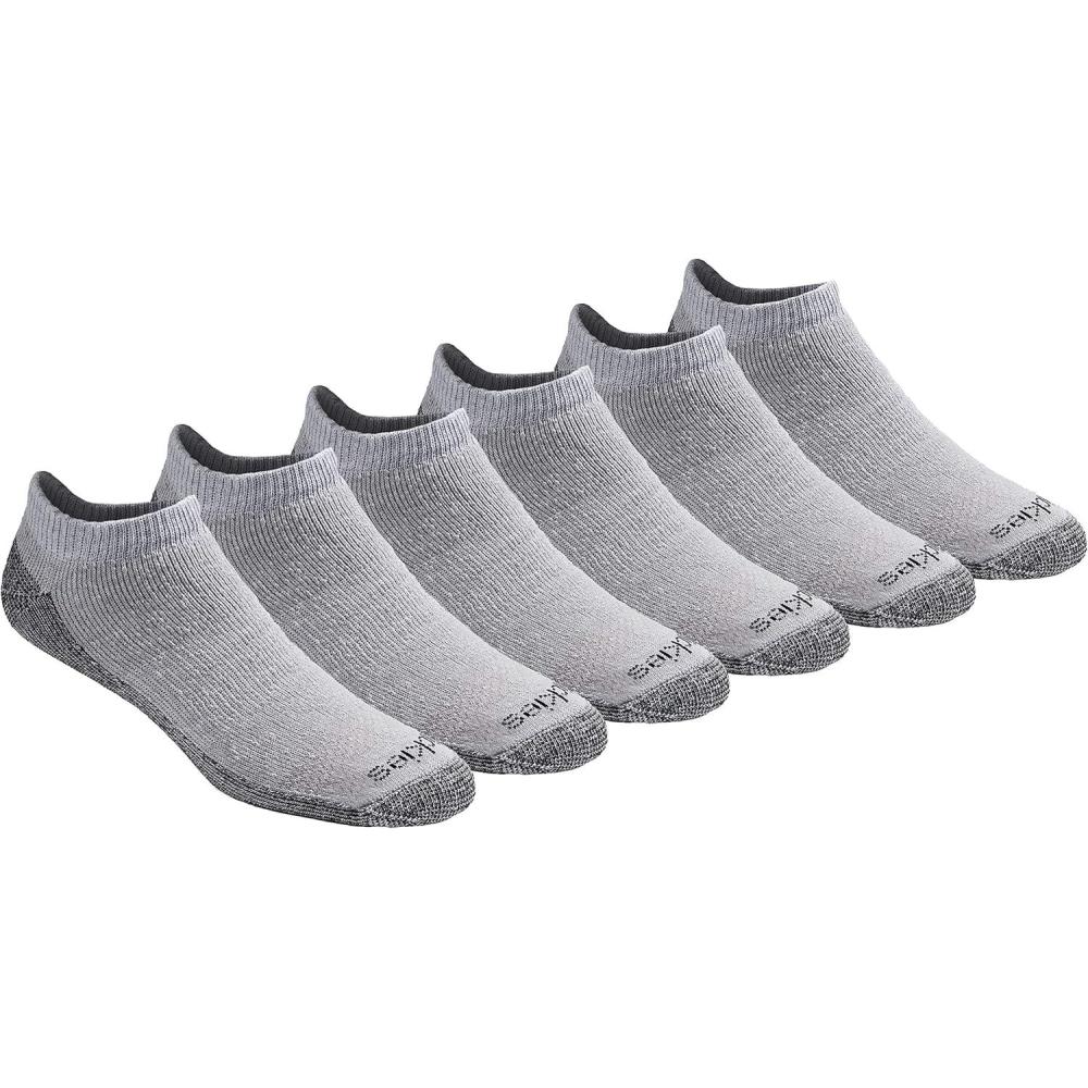 image:imageDickies Mens DriTech Moisture Control No ShowLow Cut Socks Available in MXXL 6 12 PairsGrey 6 Pairs