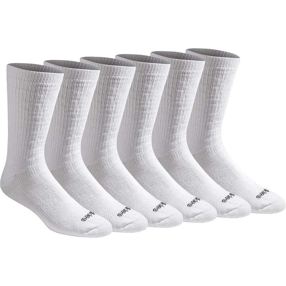 image:imageDickies Mens Dritech Moisture Control Max Full Cushion Crew Socks Available in Mxl 6 12 PairsSolid White 6 Pairs