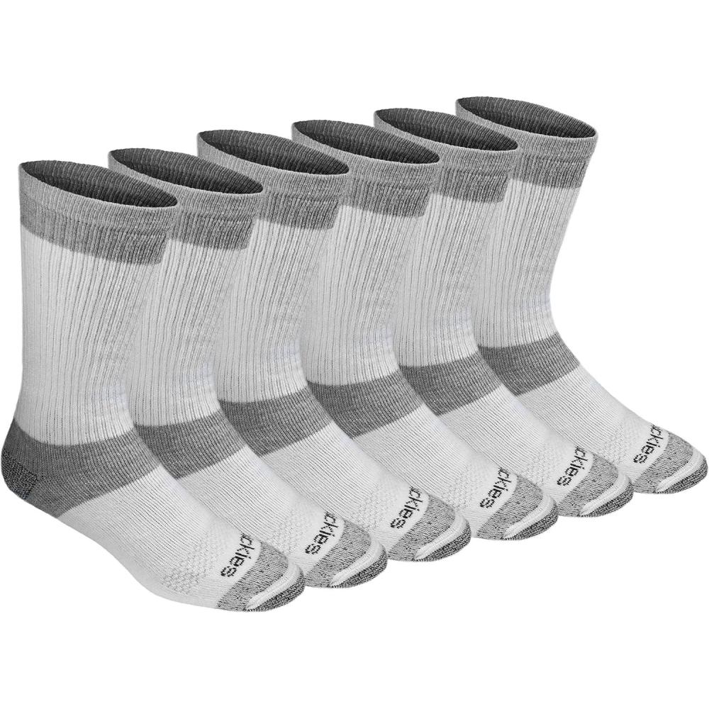 image:imageDickies Mens Dritech Moisture Control Max Full Cushion Crew Socks Available in Mxl 6 12 PairsWhite 6 Pairs