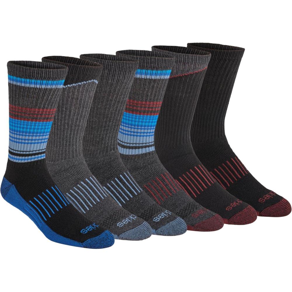 image:imageDickies Mens Dritech Original Moisture Control Crew Socks Available in Mxxl 6 12 18 PairsBlack Blue Assort 6 Pairs