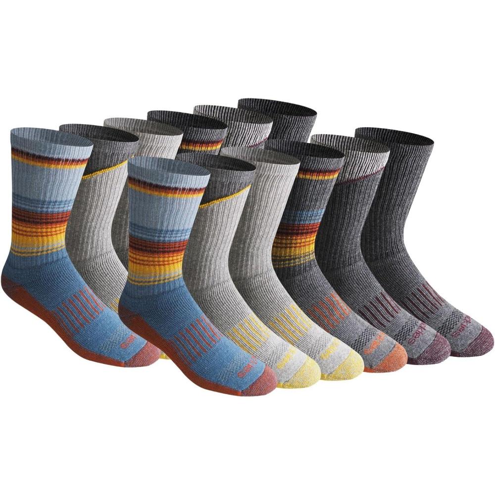 image:imageDickies Mens Dritech Original Moisture Control Crew Socks Available in Mxxl 6 12 18 PairsBlue Assort 12 Pairs