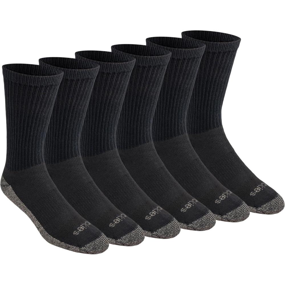 image:imageDickies Mens Dritech Original Moisture Control Crew Socks Available in Mxxl 6 12 18 PairsCopper Black 6 Pairs