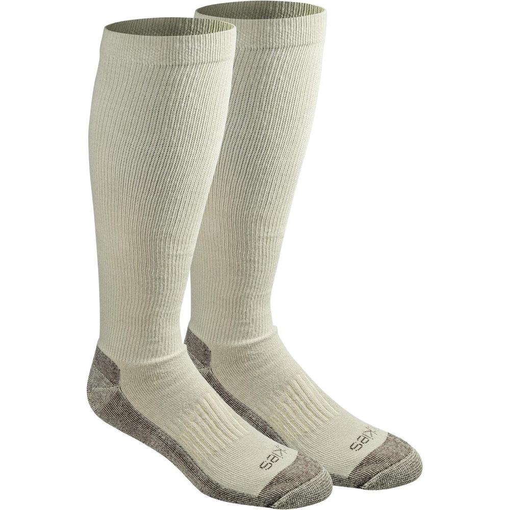 image:imageDickies Mens Light Compression Comfort OverTheCalf Socks Available in MXXL 2 4 PairsKhaki 2 Pairs