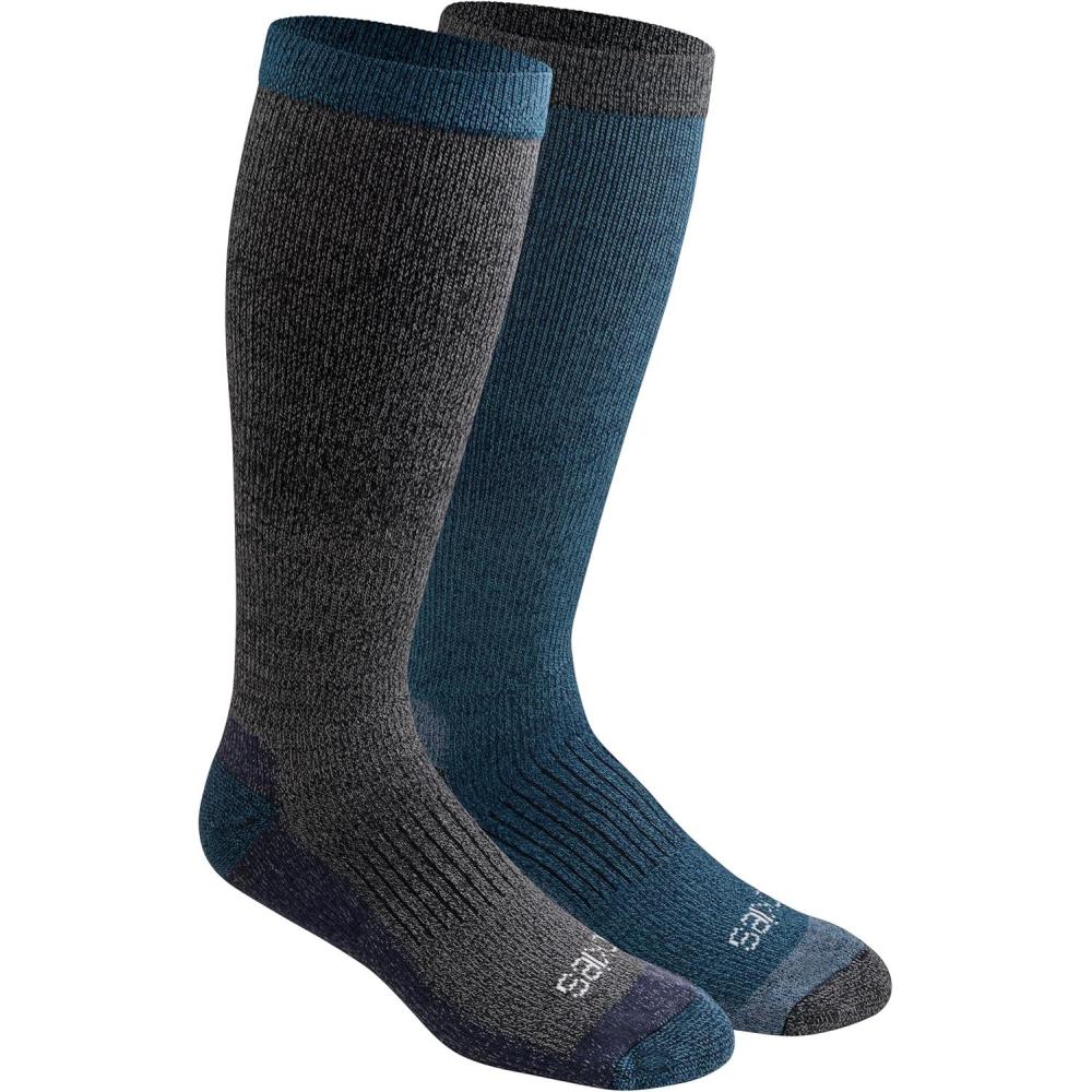 image:imageDickies Mens Light Compression Comfort OverTheCalf Socks Available in MXXL 2 4 PairsNavy Marl 2 Pairs
