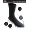 Dickies Men’s All Purpose Cushion Crew Socks, Available in M-XL (6, 12 Pairs)(Stain Resist Black (12 Pairs))