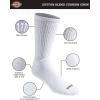 Dickies Men’s Cotton Blend Cushioned Work Crew Socks, Available in L-XL (18, 36 Pairs)(White (18 Pairs))