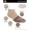 Dickies Men’s Dri-Tech Moisture Control No Show/Low Cut Socks, Available in M-XXL (6, 12 Pairs)(Brown Marl (6 Pairs))