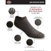 Dickies Men’s Dri-Tech Moisture Control No Show/Low Cut Socks, Available in M-XXL (6, 12 Pairs)(Charcoal (6 Pairs))