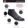 Dickies Men’s Dri-Tech Moisture Control No Show/Low Cut Socks, Available in M-XXL (6, 12 Pairs)(Heathered Colored (6 Pairs))