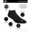 Dickies Men’s Dri-Tech Moisture Control No Show/Low Cut Socks, Available in M-XXL (6, 12 Pairs)(Solid Black (6 Pairs))