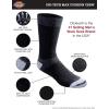 Dickies Men’s Dri-tech Moisture Control Max Full Cushion Crew Socks, Available in M-xl (6, 12 Pairs)(Black (12 Pairs))