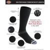 Dickies Men’s Dri-tech Moisture Control Max Full Cushion Crew Socks, Available in M-xl (6, 12 Pairs)(Boot Length Black (6 Pairs))