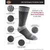 Dickies Men’s Dri-tech Moisture Control Max Full Cushion Crew Socks, Available in M-xl (6, 12 Pairs)(Charcoal (6 Pairs))