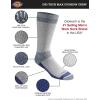 Dickies Men’s Dri-tech Moisture Control Max Full Cushion Crew Socks, Available in M-xl (6, 12 Pairs)(Grey With Blue (6 Pairs))