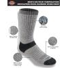 Dickies Men’s Dri-tech Moisture Control Max Full Cushion Crew Socks, Available in M-xl (6, 12 Pairs)(Wool Blend Black (12 Pairs))