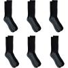 Dickies Men’s Dri-tech Original Moisture Control Crew Socks, Available in M-xxl (6, 12, 18 Pairs)(Black (6 Pairs))