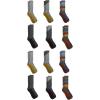 Dickies Men’s Dri-tech Original Moisture Control Crew Socks, Available in M-xxl (6, 12, 18 Pairs)(Blue Assort (12 Pairs))