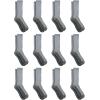 Dickies Men’s Dri-tech Original Moisture Control Crew Socks, Available in M-xxl (6, 12, 18 Pairs)(Gray (12 Pairs))