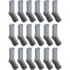 Dickies Men’s Dri-tech Original Moisture Control Crew Socks, Available in M-xxl (6, 12, 18 Pairs)(Gray (18 Pairs))