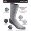 Dickies Men’s Dri-tech Original Moisture Control Crew Socks, Available in M-xxl (6, 12, 18 Pairs)(Gray (6 Pairs))