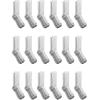 Dickies Men’s Dri-tech Original Moisture Control Crew Socks, Available in M-xxl (6, 12, 18 Pairs)(White (18 Pairs))