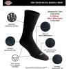 Dickies Men’s Dri-tech Original Moisture Control Crew Socks, Available in M-xxl (6, 12, 18 Pairs)(Wool Blend Black (3 Pairs))