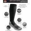 Dickies Men’s Light Compression Comfort Over-The-Calf Socks, Available in M-XXL (2, 4 Pairs)(Black (2 Pairs))