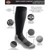 Dickies Men’s Light Compression Comfort Over-The-Calf Socks, Available in M-XXL (2, 4 Pairs)(Black (4 Pairs))