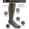 Dickies Men’s Light Compression Comfort Over-The-Calf Socks, Available in M-XXL (2, 4 Pairs)(Brown (2 Pairs))