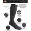 Dickies Men’s Light Compression Comfort Over-The-Calf Socks, Available in M-XXL (2, 4 Pairs)(Charcoal (2 Pairs))