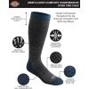 Dickies Men’s Light Compression Comfort Over-The-Calf Socks, Available in M-XXL (2, 4 Pairs)(Navy Marl (2 Pairs))