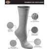 Dickies Women’s Dri-Tech Essential Moisture Control Crew Socks, Available in S-XL (6, 12 Pairs)(Grey Solid (12 Pairs))