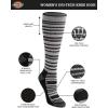 Dickies Women’s Dri-Tech Essential Moisture Control Crew Socks, Available in S-XL (6, 12 Pairs)(Knee-hi Black Grey (6 Pairs))