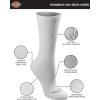 Dickies Women’s Dri-Tech Essential Moisture Control Crew Socks, Available in S-XL (6, 12 Pairs)(White Solid (12 Pairs))