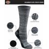 Dickies Women’s Dri-Tech Fashion Moisture Control Crew Socks (6, 12 Pairs)(Black Marl (12 Pairs))