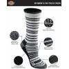 Dickies Women’s Dri-Tech Fashion Moisture Control Crew Socks (6, 12 Pairs)(Stripe (12 Pairs))