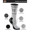 Dickies Women’s Dri-Tech Fashion Moisture Control Crew Socks (6, 12 Pairs)(Tribal (6 Pairs))