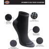 Dickies Women’s Dri-tech Moisture Wicking Quarter Socks (6 & 12 Pairs)(Black Assorted (6 Pairs))