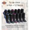 Dickies Women’s Dri-tech Moisture Wicking Quarter Socks (6 & 12 Pairs)(Black Assorted (6 Pairs))