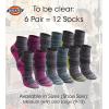 Dickies Women’s Dri-tech Moisture Wicking Quarter Socks (6 & 12 Pairs)(Black Fashion Assorted (6 Pairs))