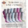 Dickies Women’s Dri-tech Moisture Wicking Quarter Socks (6 & 12 Pairs)(White Fashion Assorted (6 Pairs))
