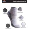 Dickies Women’s Dri-tech Moisture Wicking Quarter Socks (6 & 12 Pairs)(White Fashion Assorted (6 Pairs))