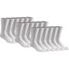 Dickies Men’s Cotton Blend Cushioned Work Crew Socks, Available in L-XL (18, 36 Pairs)(White (18 Pairs))