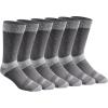 Dickies Men’s Dri-tech Moisture Control Max Full Cushion Crew Socks, Available in M-xl (6, 12 Pairs)(Charcoal (6 Pairs))