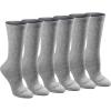 Grey Solid (6 Pairs)