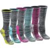 Black Heathered (6 Pairs)