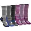 Max Cushion Grey Purple Assorted (6 Pairs)