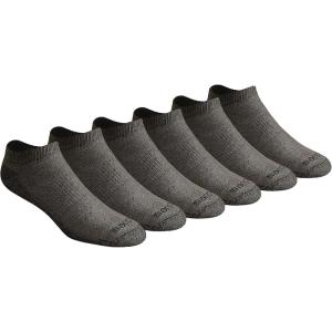 Dickies Men’s Dri-Tech Moisture Control No Show/Low Cut Socks, Available in M-XXL (6, 12 Pairs)(Charcoal (6 Pairs))